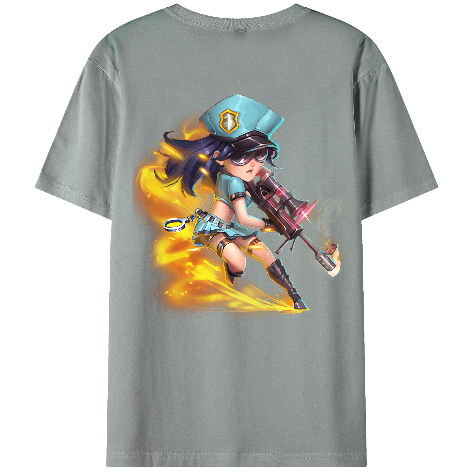 （画像用） リーグ・オブ・レジェンド League of Legends LOL 綿100％ メンズ半袖Tシャツ（バックプリント） 通気性